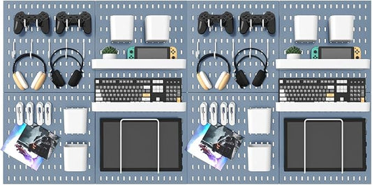 MULSAME Pegboard Combination Kit, 25.2" x 50.4" Wall Mounted Storage Set by MULSAME