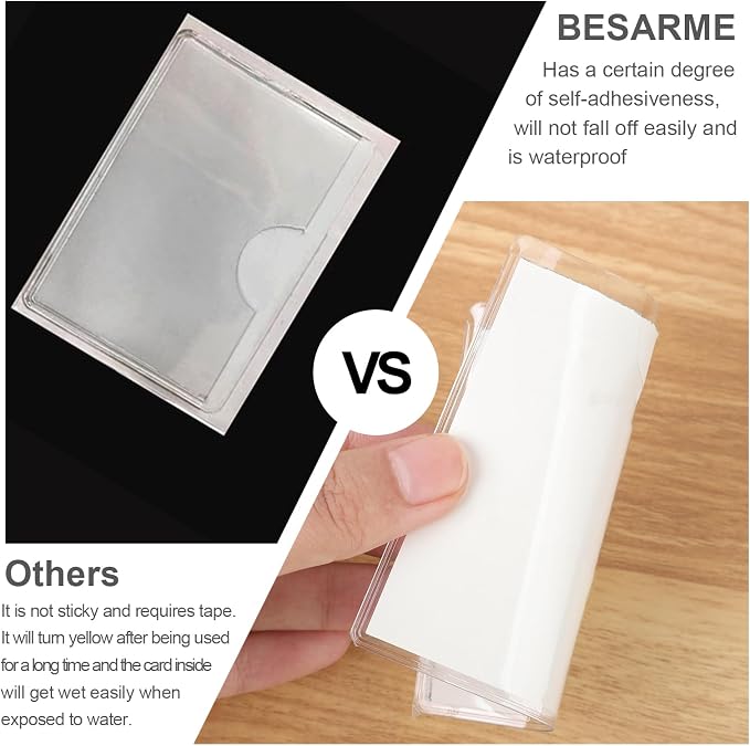 52 Pcs 3.5" x 3.5" Self Adhesive Index Card Pockets Label Pockets - Image 5