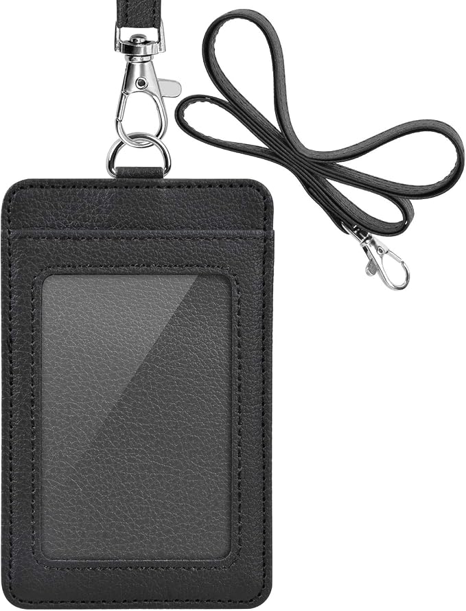PU Leather ID Badge Holder, Life-Mate ID Badge Holder by Life-Mate