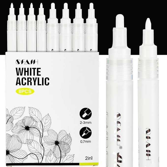 SFAIH Acrylic White Paint Pens by SFAIH