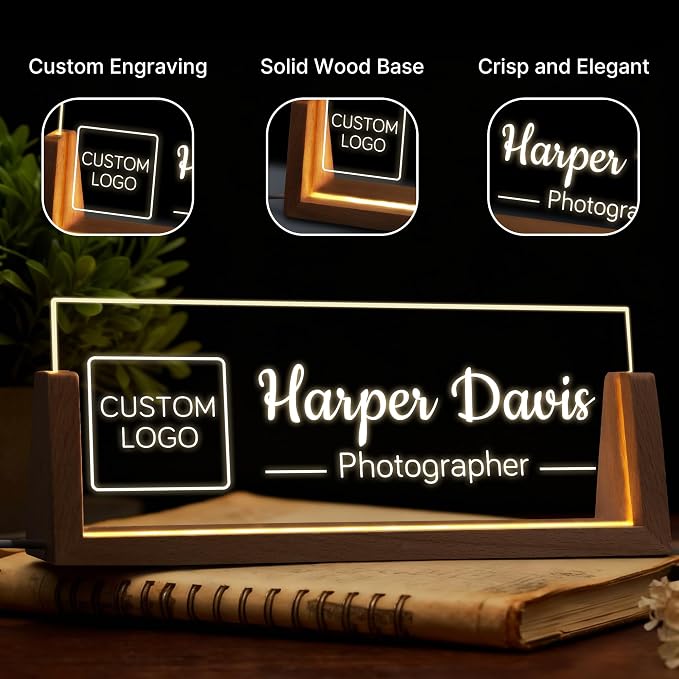 Personalized Desk Name Plate for Office - Image 3
