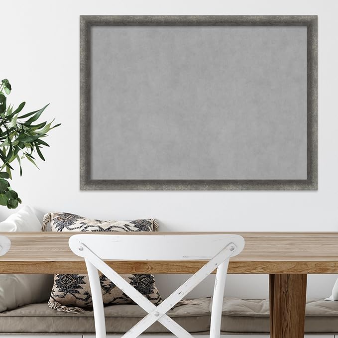 Amanti Art Grey Framed Magnetic Board 22x30 Medium Vision Board - Image 5