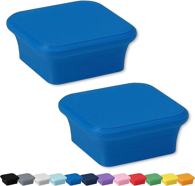 Glassboard Studio MiniBar Magnet - Strong Neodymium Rare Earth Magnets for Fridge, Whiteboard, Locker & Magnetic Glassboards - Ideal for Crafting & Office Use - Strong Fridge Magnets (Cobalt Blue, 2)-DeskLoop Office