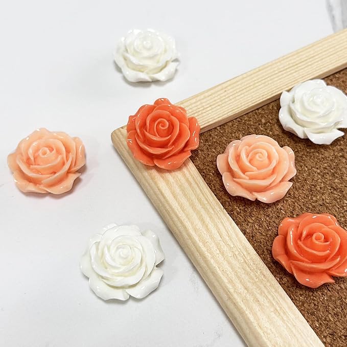 15 pcs - Cute Flower Magnets, Girl's Locker Magnets - Image 6