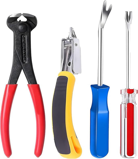 Construction and Upholstery Staple Remover Tack Puller Nail Remover Tool Set by Unknown