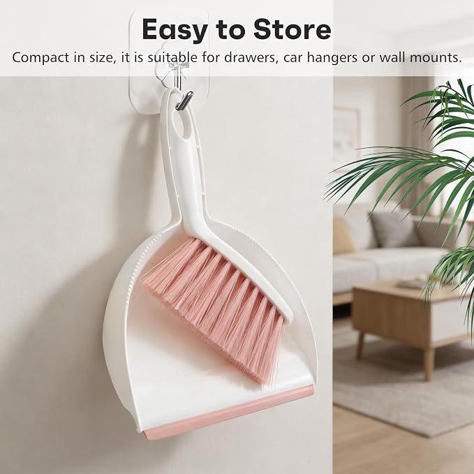 NACENA Handheld Dustpan and Broom Set – Mini Compact Brush Combo - Image 6