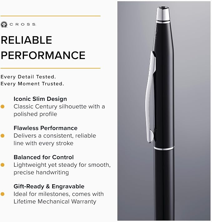 Cross Classic Century Black Lacquer Ballpoint Pen - Image 6