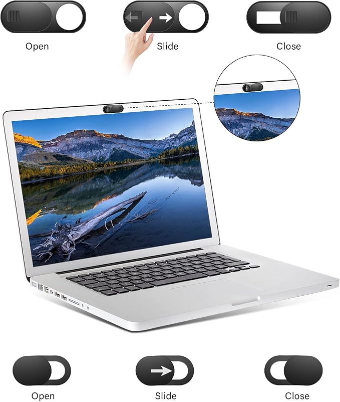 Laptop Camera Cover, 0.027 Inch Ultra Thin Camera Cover, Webcam Privacy Cover - Image 5