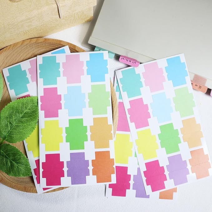 120 Pieces Sticky Blank Monthly Index Tabs Double-Sided Page Markers, - Image 4