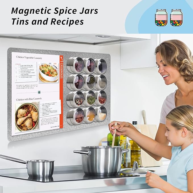 2Pack Magnetic Board, 17.1" x 11.8" Magnet Display, - Image 5