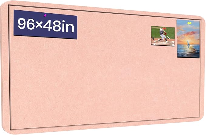 Extra Large Bulletin Board, 96 X 48 inches Cork Board by Hrrtyueg