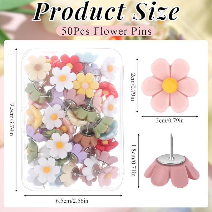 Dispowreath 50 Pcs Flower Push Pins - Image 2