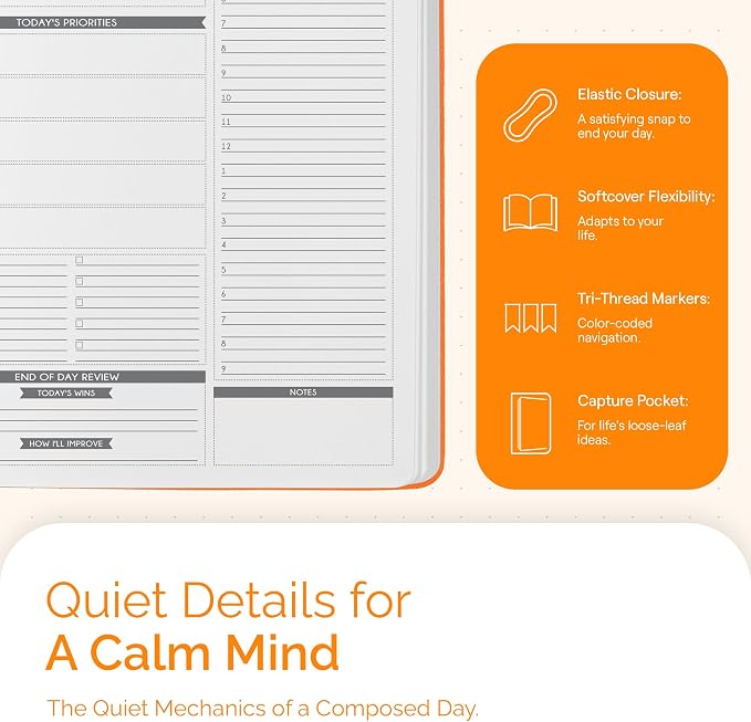 Panda Planner Pro A4 Undated Daily Planner 2026-2027, 8.5 x 11, weekly & - Image 5