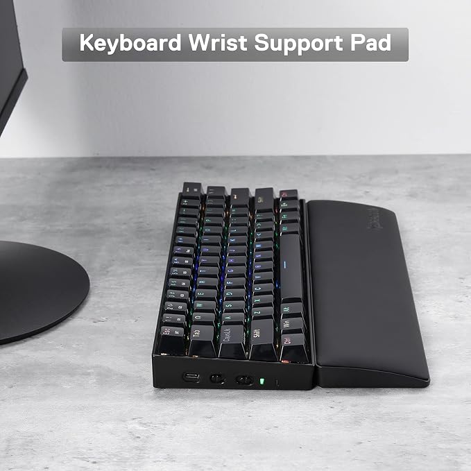 Redragon P035 Meteor S Computer Keyboard Wrist Rest Pad, Ergonomic Soft Memory - Image 2