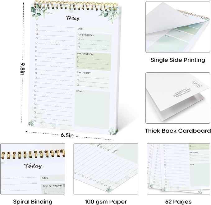 Taja 6 Pack of To Do List Notepad - Image 6