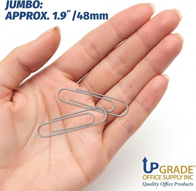 Upgrade Office Supply Jumbo Paper Clips, 3 Boxes of 100, Made in USA - Image 4