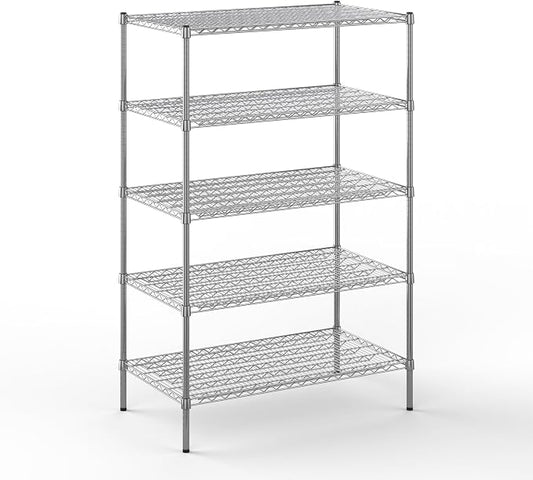 Regal Altair 24" Deep x 42" Wide x 64" Height Wire Shelving Kit | 5-Tier | NSF by Regal+Altair