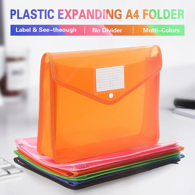 Plastic Expanding File Folder, Transparent envelopes - Image 3