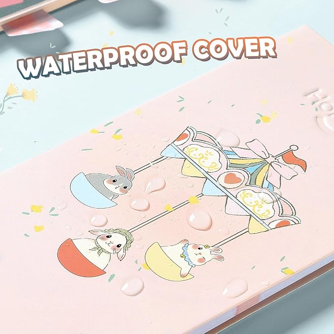 Hommie Cute Sticky Notes Set, Sticky Notes Set Planner Dividers, Easter Bunny Self-Stick Memo Pads with Animal Divider Tabs, Bundle Writing Designs for Office, School, Easter Party Supplies-DeskLoop Office