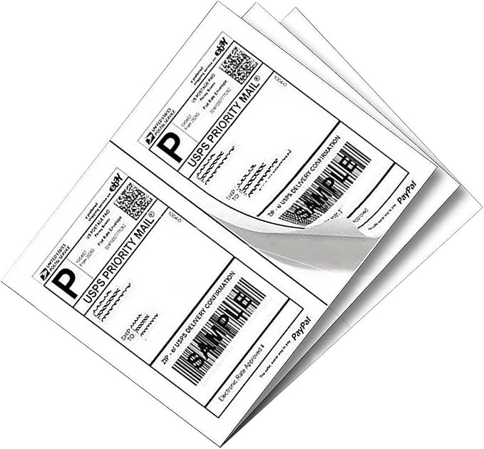 9527 Product Half Sheet Self Adhesive Shipping Labels by 9527+Product