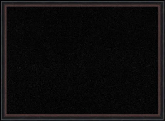 Amanti Art Black Cork Board for Wall, 22x30 Vision Board with Black Wood Frame, Medium Corkboard Office Decor for Home Organization, Casual Corkboard Pinboard to Display Items for Home Organization-DeskLoop Office