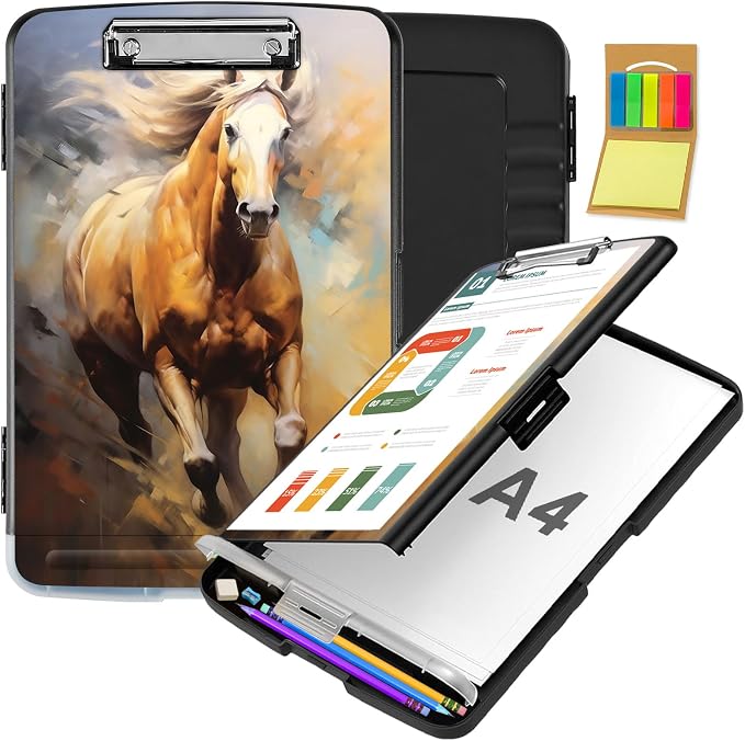 Clipboard with Storage, Office Supplies Nursing Clipboards Folder with Pen by CAPAUNVDA