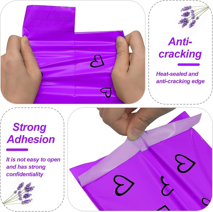 JinRuiKJ Thank You Poly Mailer 6x9 Inch 100 PCS, Shipping Bags - Image 4