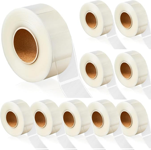 Zonon 750 Pcs Clear Labels Label Protector Clear Stickers Wafer Seals by Zonon