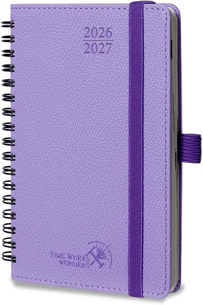 POPRUN 2026-2027 Academic Small Weekly Planner, Horizontal Daily Calendar from by POPRUN