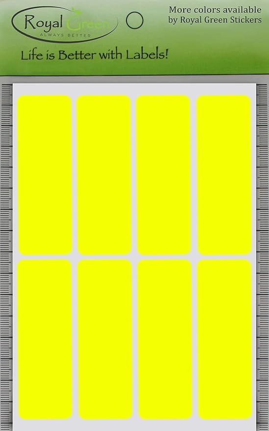 Royal Green Rectangular Sticker Color Coded Write on Labels - Image 5