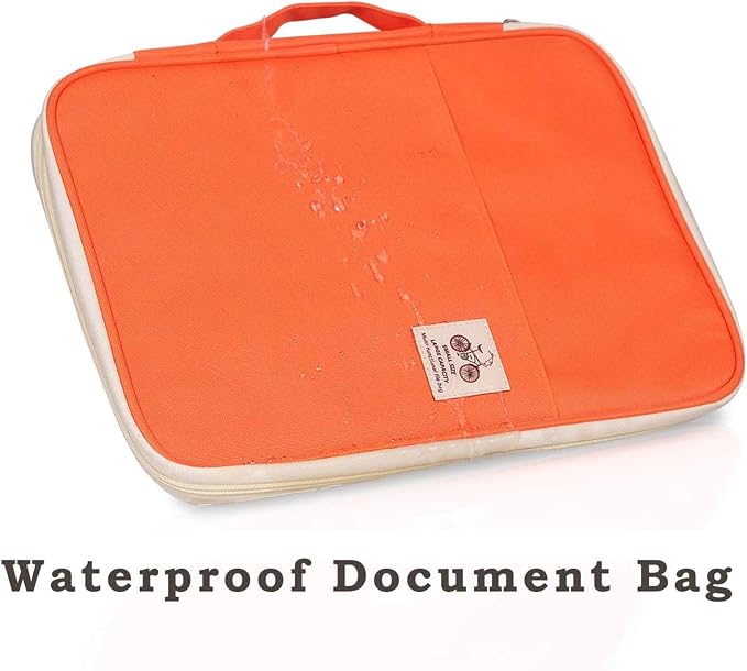 JAKAGO A4 Travel Portfolio Multifunctional Document Organizer Zippered Case - Image 6