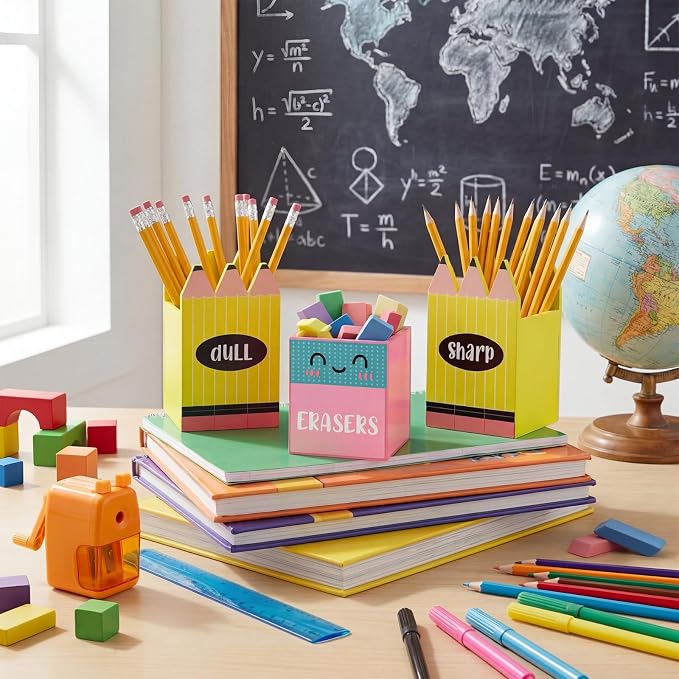 Gilprop 3 Pcs Back to School Sharp and Dull Pencil Holder - Image 4