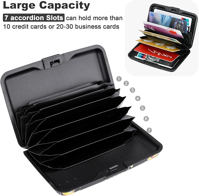 ELFISH Mini RFID Aluminum Wallet Credit Cards Holder Business Card Case Metal - Image 5