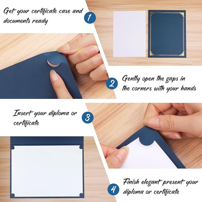 25 Packs Certificate Holders, Diploma Holders, Certificate Folders - Image 3