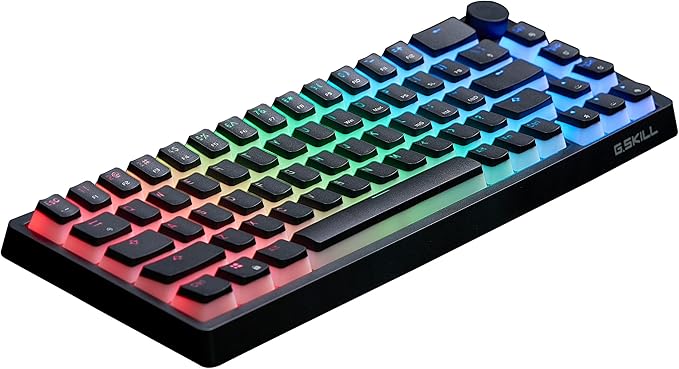 G.SKILL KM250 RGB 65% (67-Key) Mechanical Keyboard, PBT Dual Injection Keycap (Black)-DeskLoop Office