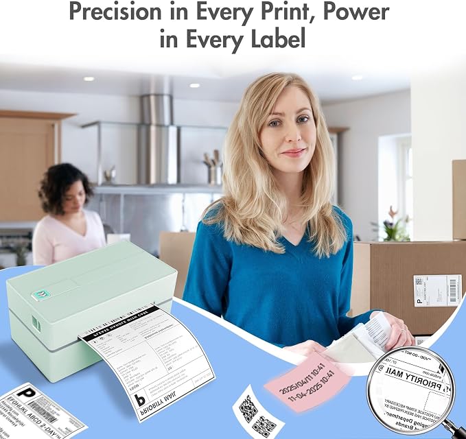 Thermal Shipping Label Printer 4x6 Bluetooth Label Maker - Image 7