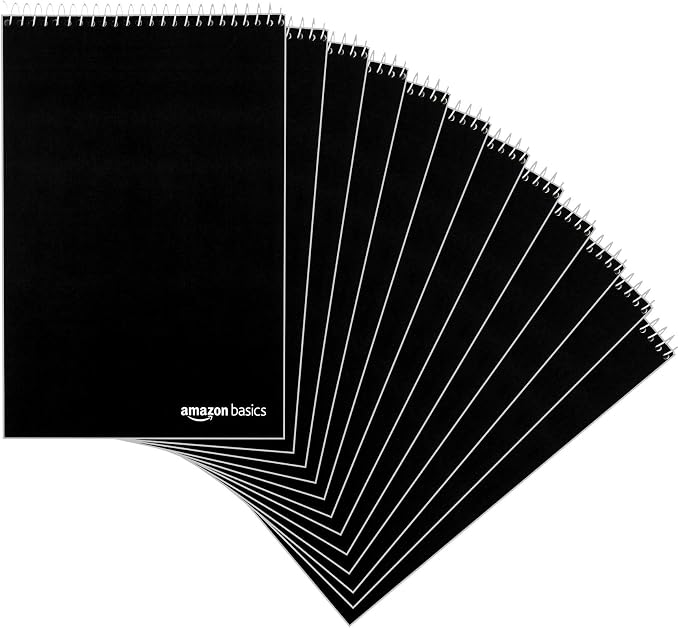 Amazon Basics Steno Notebooks, Gregg Rule, 80 Sheets by AmazonBasics