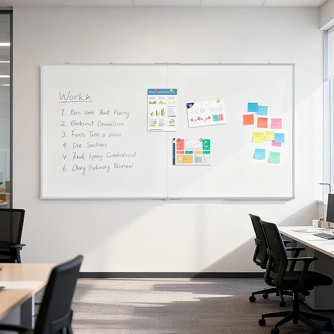 72" x 40" Large White Board, Magnetic Double-Sided Whiteboad Dry Erase - Image 9