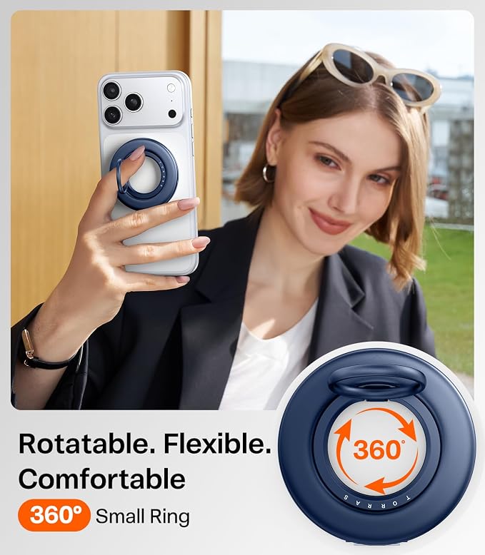 TORRAS 2025 Flagship Magnetic Phone Grip Ring Holder Kickstand Fit - Image 3