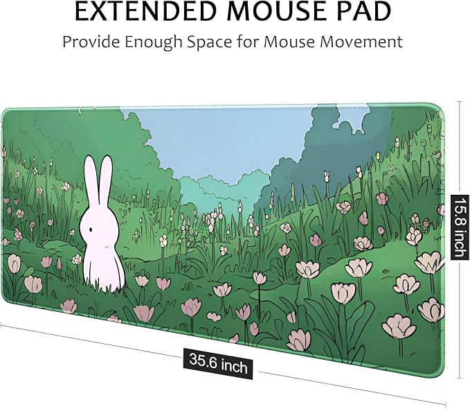Auhoahsil Ultra Large Gaming Mousepad, XXL Extended Full Size Desktop Matt - Image 4