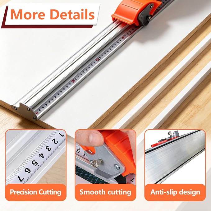 27.5" Manual Sliding Paper Cutter Heavy Duty Trimmer - Image 6