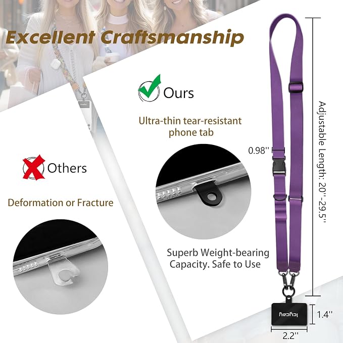 Icycay Phone Lanyard Crossbody, Cell Phone Strap - Image 5