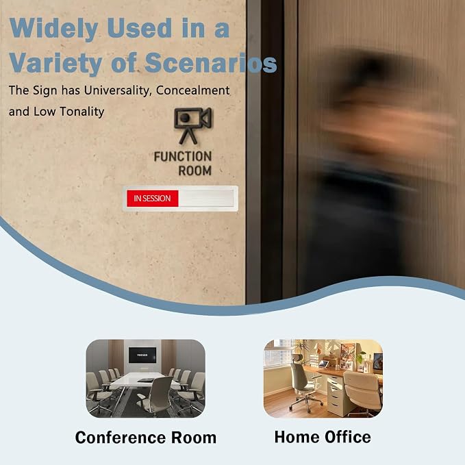 Conference Room Sign, In Session Session Out Privacy Sign - Image 4