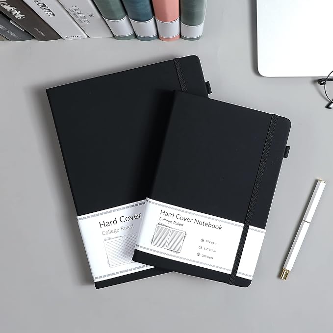 CAGIE Lined Journal Notebook, 320 Pages College Ruled Notebook, 100 Gsm Paper - Image 3