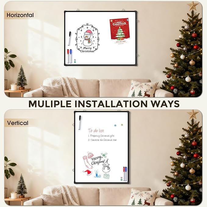 MaxGear White Board for Wall, Hanging for Home, Includes 3 Dry Erase Markers 4 - Image 5