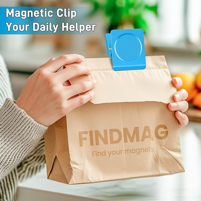 FINDMAG 4 Pack Extra Large Magnetic Clips, 2.2inch Magnetic Clips Heavy Duty - Image 5
