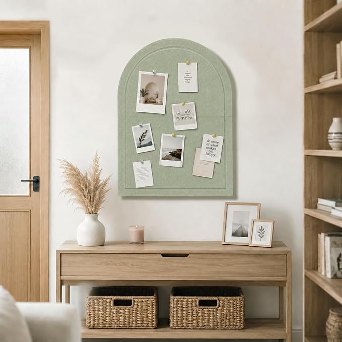 Arched Felt Bulletin Board, Foldable Picture Self-Adhesive Boards - Image 2