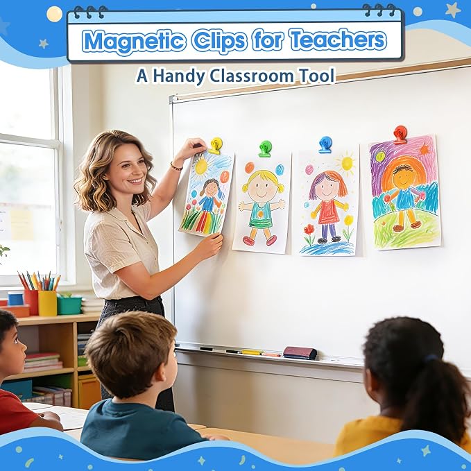 Grtard 12 Pack Magnetic Clips Heavy Duty, Magnet Clips - Image 4