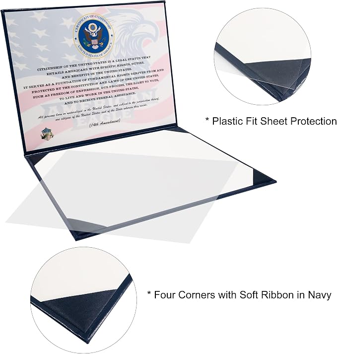 GraduatePro US Citizenship Certificate Holder 2026 Naturalization Padded - Image 5