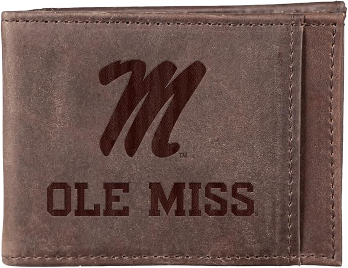 Team Sports America NCAA University of Mississippi Front Pocket Slim Wallet by TeamSportsAmerica